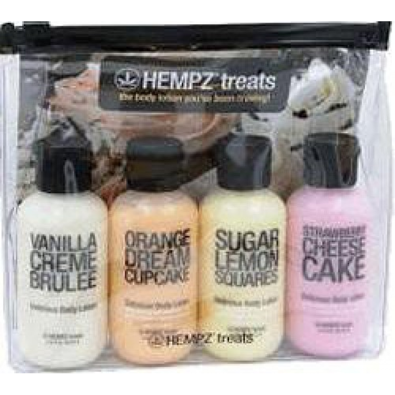 Hempz - Дорожный набор Молочко для тела - Mini Bag - Vanila, Strawberry, Or...